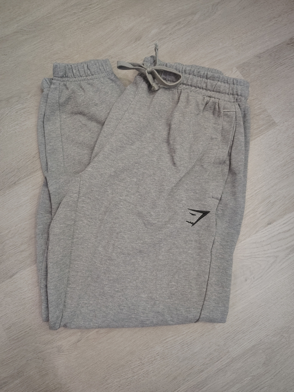 Gymshark Grey Men's Drawstring Oversized Essential Joggers Large